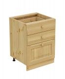 Тумба  60 кухня Кантри- 3 ящика