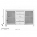 Комод Рауна150 белый воск Комод Рауна150 белый воск