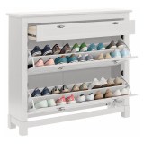 Тумба для обуви Рауна 21 (белый воск) Тумба для обуви Рауна 21 (белый воск)