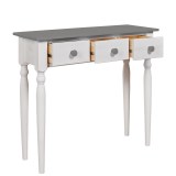 Стол туалетный Консолеа белый воск/антрацит Стол туалетный Консолеа белый воск/антрацит
