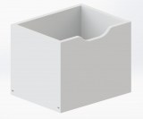 Ящик для стеллажа P&H, белая эмаль
