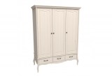 Шкаф 3х дверный с глухими дверями ЛеБо бежевый воск