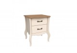 Тумба прикроватная Лебо бежевый воск/антик