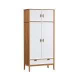 Антресоль шкафа 2х дверного Бридж браун/белый лак картинка 2 Антресоль шкафа 2х дверного Бридж браун/белый лак картинка 2