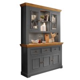 Буфет Форест большой серый 7012/бейц-масло картинка 1