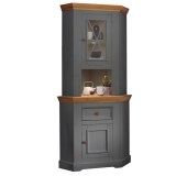 Буфет Форест угловой серый 7012/бейц-масло картинка 1