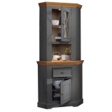 Буфет Форест угловой серый 7012/бейц-масло картинка 2