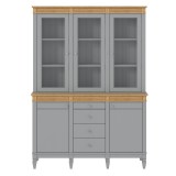 Буфет Ольса 330/324 Серый №7042 + антик №24 - картинка 2