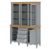 Буфет Ольса 330/324 Серый №7042 + антик №24 - картинка 3