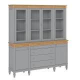 Буфет Ольса 440/424 Серый №7042 + антик №24- картинка 1