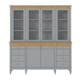 Буфет Ольса 440/428 Серый №7042 + антик №24 - картинка 2 Буфет Ольса 440/428 Серый №7042 + антик №24 - картинка 2