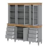 Буфет Ольса 440/428 Серый №7042 + антик №24 - картинка 3 Буфет Ольса 440/428 Серый №7042 + антик №24 - картинка 3