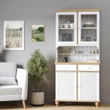 Буфет Рандеву 222 МАССИВ СОСНЫ Белый лак + антик №24 рис4 Буфет Рандеву 222 МАССИВ СОСНЫ Белый лак + антик №24 рис4