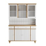 Буфет Рандеву 432 массив сосны Белый лак + антик №24 рис2 Буфет Рандеву 432 массив сосны Белый лак + антик №24 рис2