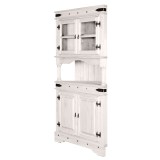 Буфет Викинг 02 (угловой) белый воск картинка 1