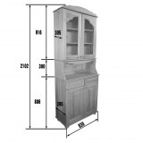 Буфет Владимир 2-х дверный в лаке Буфет Владимир 2-х дверный в лаке