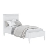 Деревянная Кровать Ольса-90 Белый лак купить мебель Ольса Белоруссия