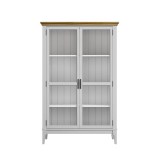 Деревянная мебель Квадро - С / Шкаф для посуды  20 белый лак - антик 24 картинка 2