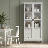 Деревянный книжный шкаф Квадро-С 220/04 белый лак массив сосны картинка 7 Деревянный книжный шкаф Квадро-С 220/04 белый лак массив сосны картинка 7