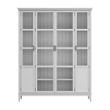 Деревянный книжный шкаф Квадро-С 422С белый лак  массив сосны картинка 2