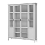 Деревянный книжный шкаф Квадро-С 422С белый лак  массив сосны картинка 3