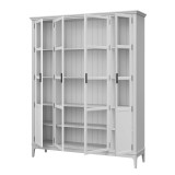 Деревянный книжный шкаф Квадро-С 422С белый лак  массив сосны картинка 4