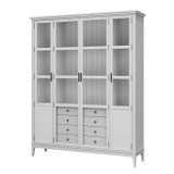 Деревянный шкаф для книг «Квадро-С» 422С/04 белый лак картинка 3 Деревянный шкаф для книг «Квадро-С» 422С/04 белый лак картинка 3