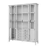 Деревянный шкаф для книг «Квадро-С» 422С/04 белый лак картинка 5 Деревянный шкаф для книг «Квадро-С» 422С/04 белый лак картинка 5