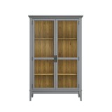 Деревянный шкаф для посуды Квадро-С 20 серый 7042 - антик 24 картинка 2 Деревянный шкаф для посуды Квадро-С 20 серый 7042 - антик 24 картинка 2