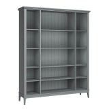 Деревянный стеллаж Квадро-С 40-205 серый №7042 массив сосны картинка 1