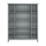 Деревянный стеллаж Квадро-С 40-205 серый №7042 массив сосны картинка 2 Деревянный стеллаж Квадро-С 40-205 серый №7042 массив сосны картинка 2