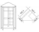 Шкаф угловой Сиело 77320