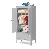 КОЧ Шкаф комбинированный c 1 ящиком 80х171х50 светло-серый картинка 11 КОЧ Шкаф комбинированный c 1 ящиком 80х171х50 светло-серый картинка 11