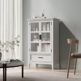 Коллекция мебели Квадро - С из сосны / Шкаф для посуды 21 белый лак картинка 4 Коллекция мебели Квадро - С из сосны / Шкаф для посуды 21 белый лак картинка 4