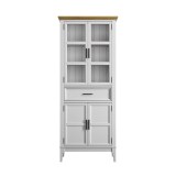 Коллекция мебели Квадро - С / Шкаф для посуды 221-185 белый лак-антик 24 купить недорого-1 Коллекция мебели Квадро - С / Шкаф для посуды 221-185 белый лак-антик 24 купить недорого-1