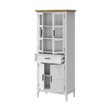 Коллекция мебели Квадро - С / Шкаф для посуды 221-185 белый лак-антик 24 купить недорого-2 Коллекция мебели Квадро - С / Шкаф для посуды 221-185 белый лак-антик 24 купить недорого-2