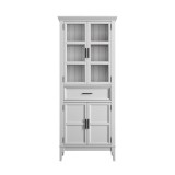 Коллекция мебели Квадро - С / Шкаф для посуды  221-185 белый лак картинка 1