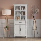 Коллекция мебели Квадро - С / Шкаф для посуды  221-185 белый лак картинка 4