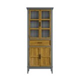 Коллекция мебели Квадро - С / Шкаф для посуды 221-185 серый 7042-антик 24 купить недорого-1 Коллекция мебели Квадро - С / Шкаф для посуды 221-185 серый 7042-антик 24 купить недорого-1