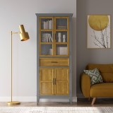 Коллекция мебели Квадро - С / Шкаф для посуды 221-185 серый 7042-антик 24 купить недорого-4 Коллекция мебели Квадро - С / Шкаф для посуды 221-185 серый 7042-антик 24 купить недорого-4