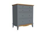 Комод 022 Пенни серый 7046/антик 24 картинка 1
