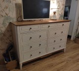 Комод 036 Пенни белый воск/антик 24 картинка 2 Комод 036 Пенни белый воск/антик 24 картинка 2