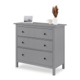 Комод 3 ящика ХЕМНЭС Кымор серый картинка 1