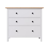 Комод 3 ящика ХЕМНЭС (Россия) белый/светло-коричневый - 2 Комод 3 ящика ХЕМНЭС (Россия) белый/светло-коричневый - 2