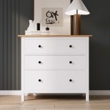 Комод 3 ящика ХЕМНЭС (Россия) белый/светло-коричневый - 7 Комод 3 ящика ХЕМНЭС (Россия) белый/светло-коричневый - 7