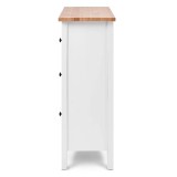 Комод 3 ящика КЫМОР ХЕМНЭС MINI белый/светло-коричневый картинка 2