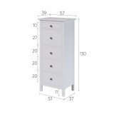 Комод 5 ящиков ХЕМНЭС Россия белый оригинал - картинка 4 Комод 5 ящиков ХЕМНЭС Россия белый оригинал - картинка 4