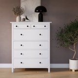 Комод 6 ящиков ХЕМНЭС (Россия) оригинал белый картинка 7