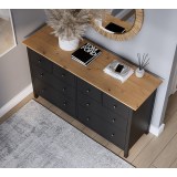 Комод 8 ящиков ХЕМНЭС (Россия) черный/светло-коричневый 4 Комод 8 ящиков ХЕМНЭС (Россия) черный/светло-коричневый 4