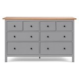 Комод 8 ящиков КЫМОР ХЕМНЭС (Россия) серый / светло коричневый картинка 2 Комод 8 ящиков КЫМОР ХЕМНЭС (Россия) серый / светло коричневый картинка 2